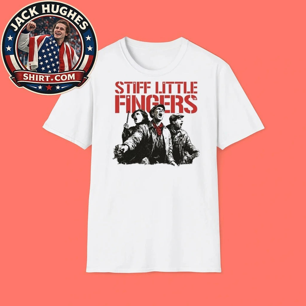 Stiff Little Fingers Band Raise Your Voice Ecru Tour Shirt