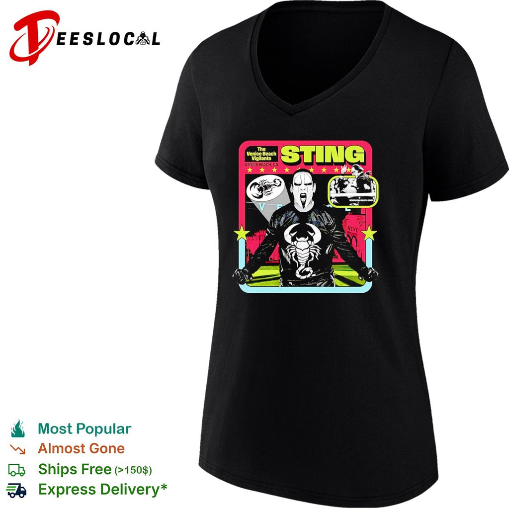Sting the Venice Beach vigilante CA death drop scorpion face shirt