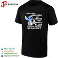 Stitch coffee I don’t care if people talk shit about me I was raised to fluh shirt