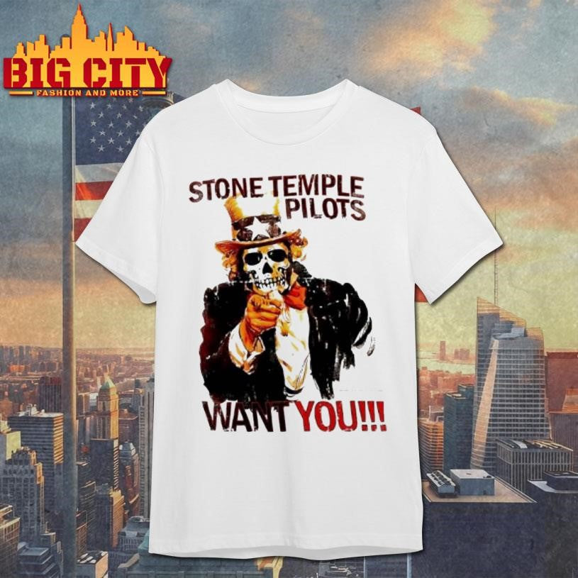 Stone Temple Pilots Wants You Usa Skeleton Shirt
