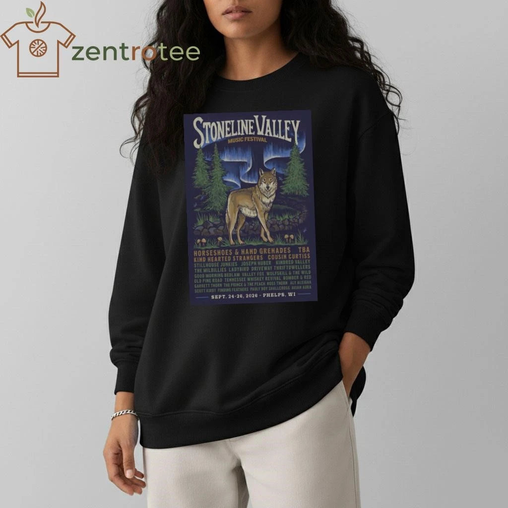 Stoneline Valley Music Festival Phelps WI On Sept 24-26 2026 tee