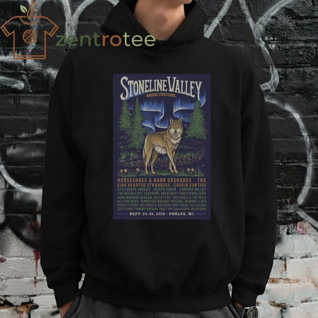 Stoneline Valley Music Festival Phelps WI On Sept 24-26 2026 tee