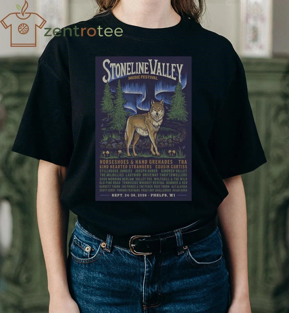 Stoneline Valley Music Festival Phelps WI On Sept 24-26 2026 tee