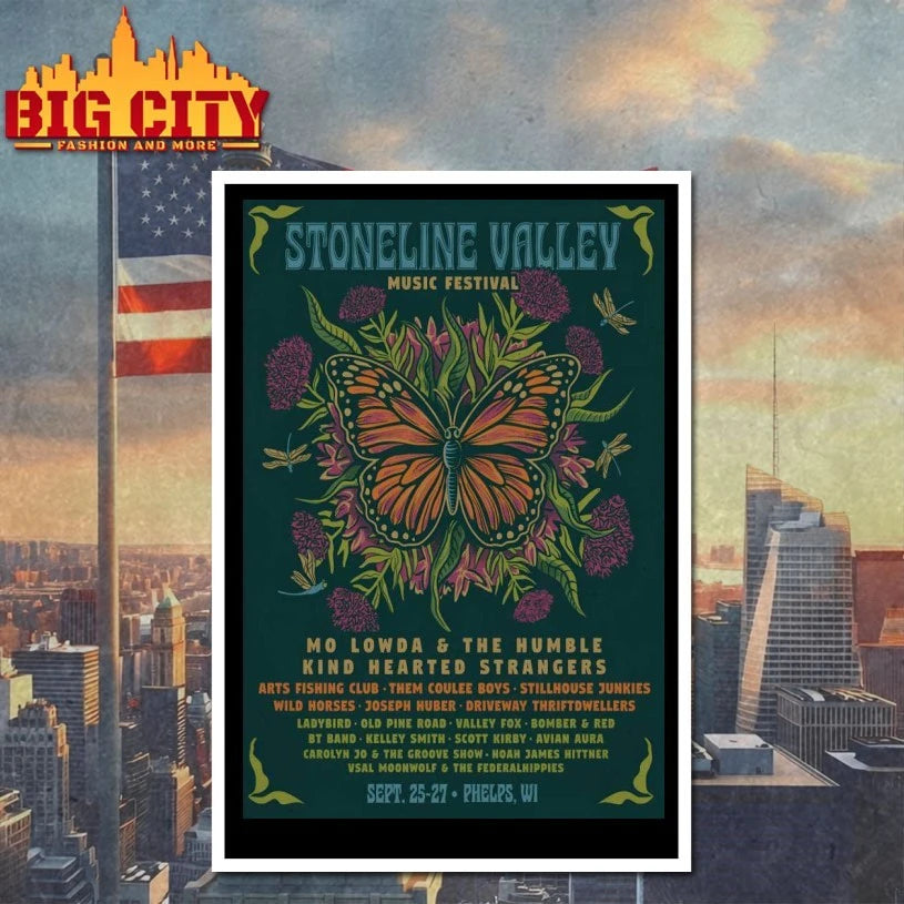 Stoneline Valley Music Festival Phelps WI Sep 25-27 2025 Poster shirt