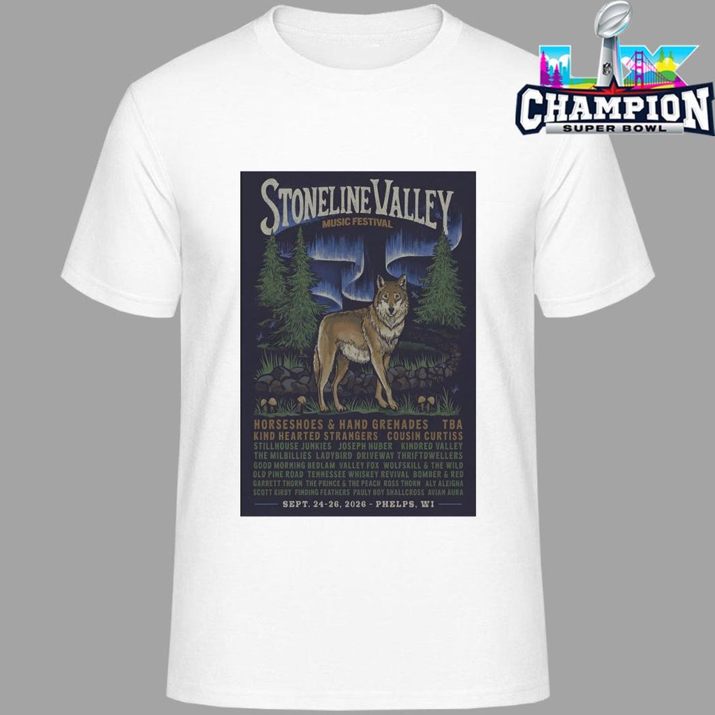 Stoneline Valley Music Festival Phelps Wisconsin Sept 24-26 2026 Shirt