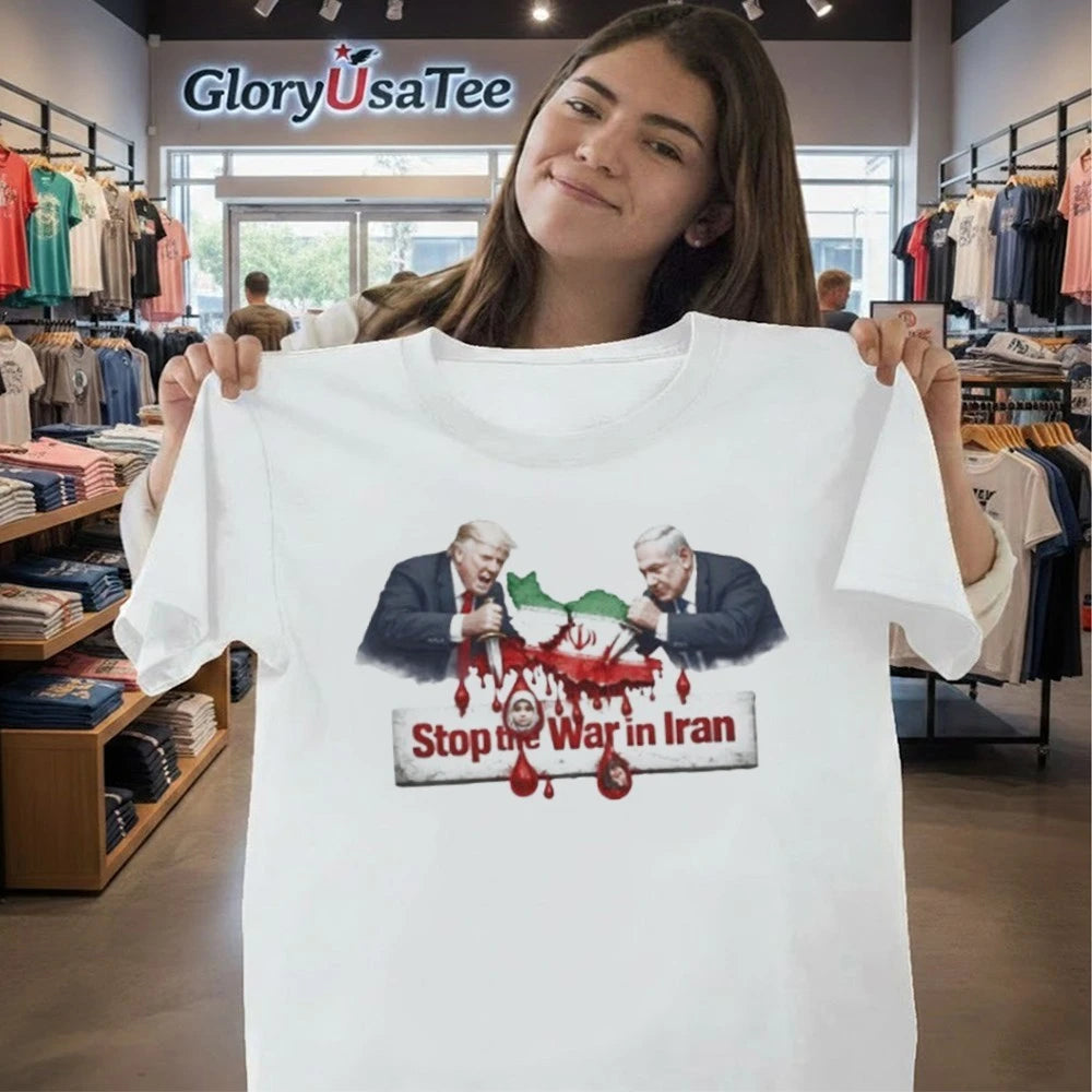 Stop the War in Iran Anti-War Political Protest Apparel Shirt