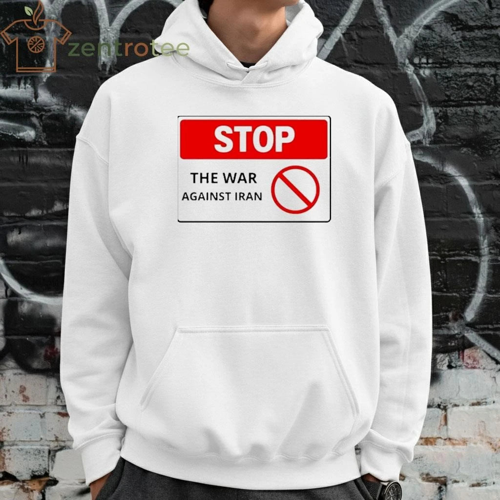 Stop the war against Iran tee