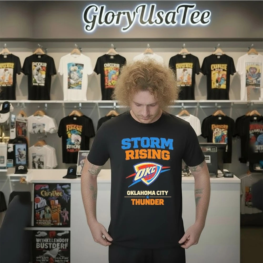Storm Rising Oklahoma City Thunder Vintage Playoff Shirt