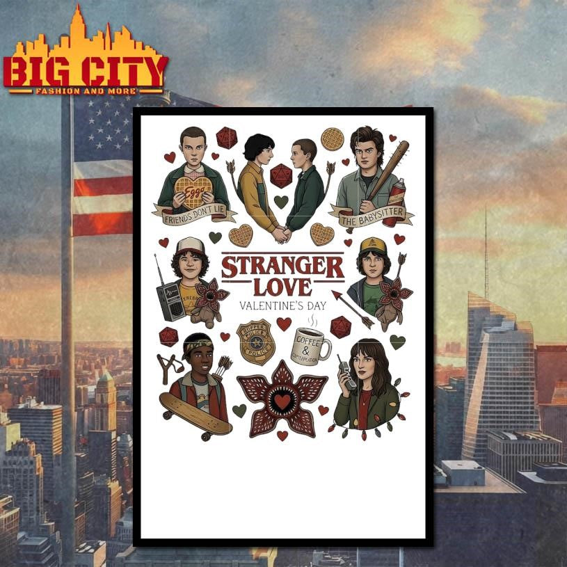 Stranger love valentine day design Shirt