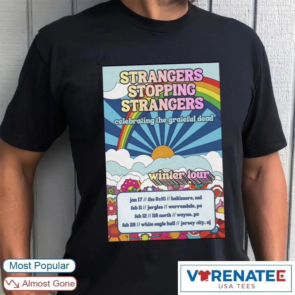 Strangers Stopping Strangers February 28 2026 Jersey City, NJ Poster shirt