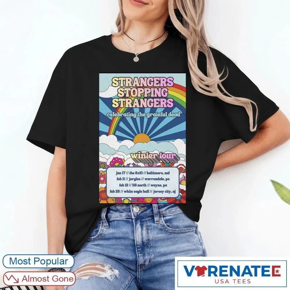 Strangers Stopping Strangers February 28 2026 Jersey City, NJ Poster shirt