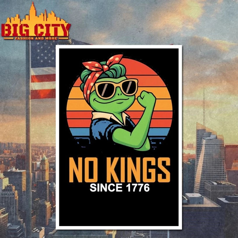 Strong Frog No Kings Since 1776 Shirt