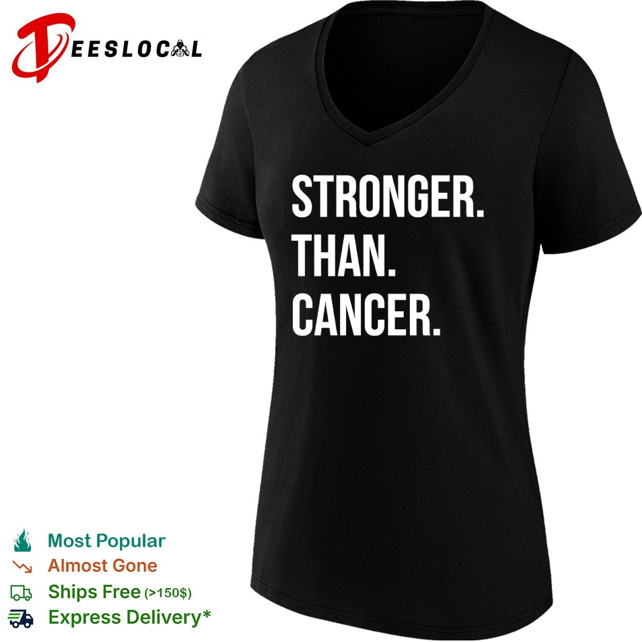 Stronger than cancer inspirational awareness shirt