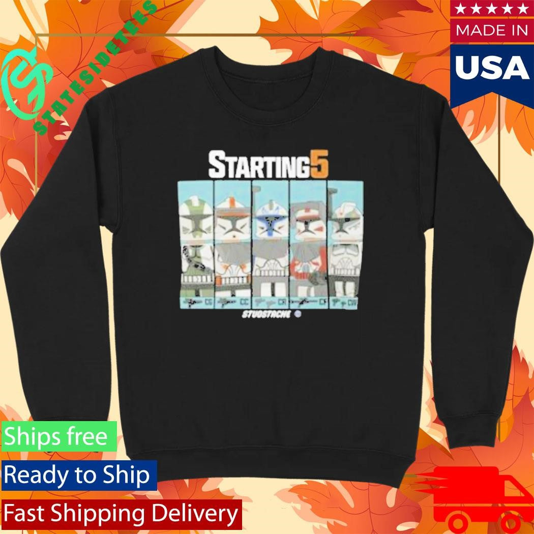 Studstache Starting 5 T-Shirt