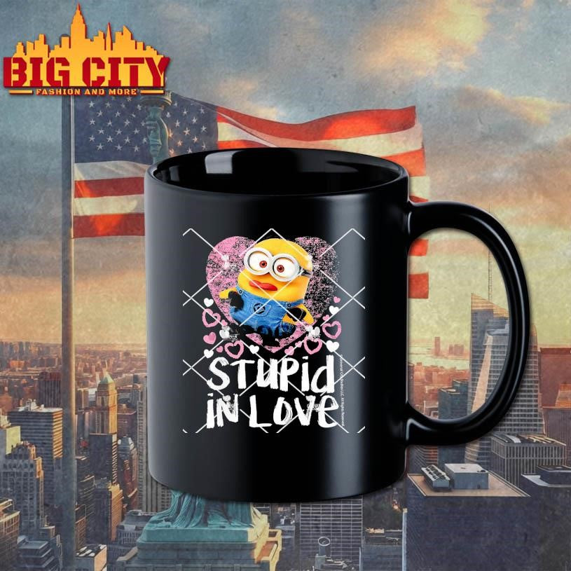 Stupid in Love Minion Hearts Romantic Valentine Shirt