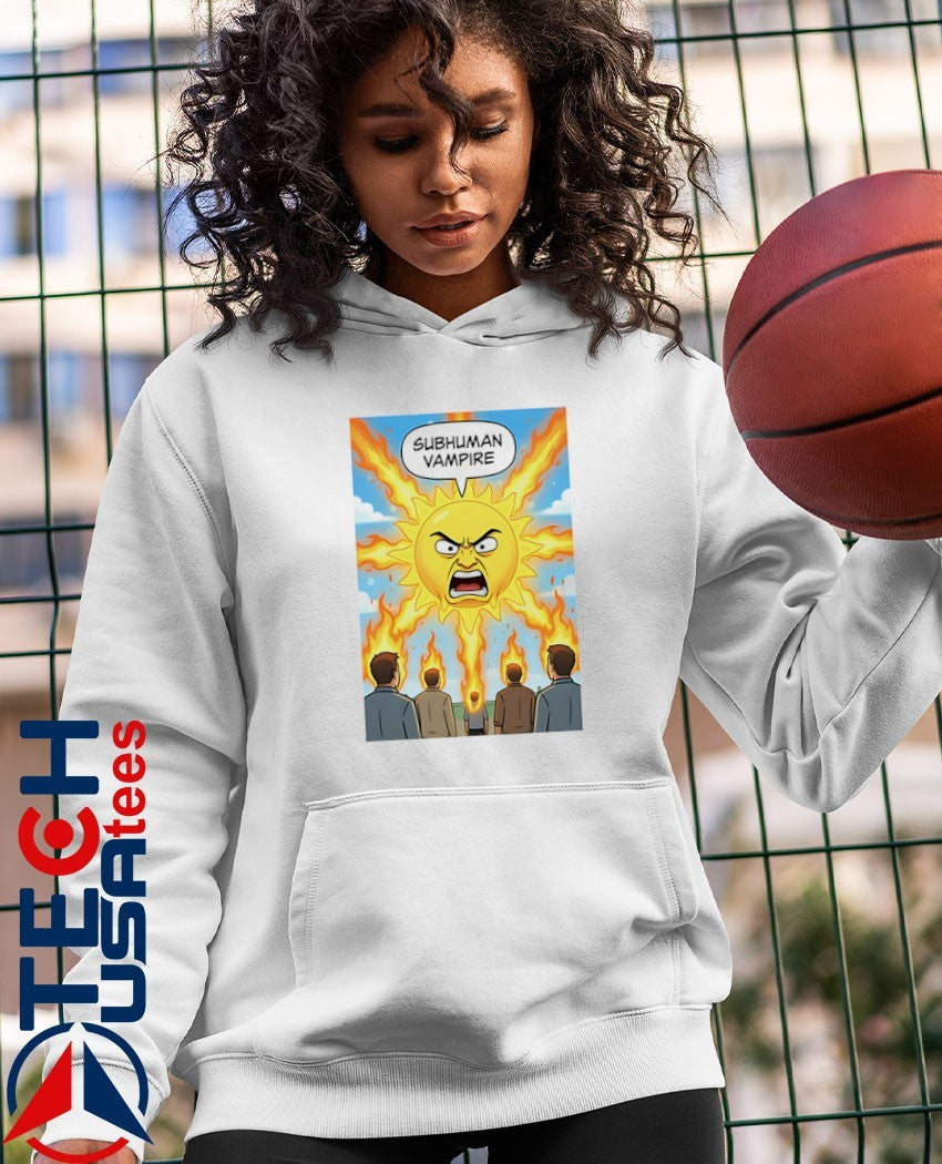 Subhuman Vampire angry sun shirt