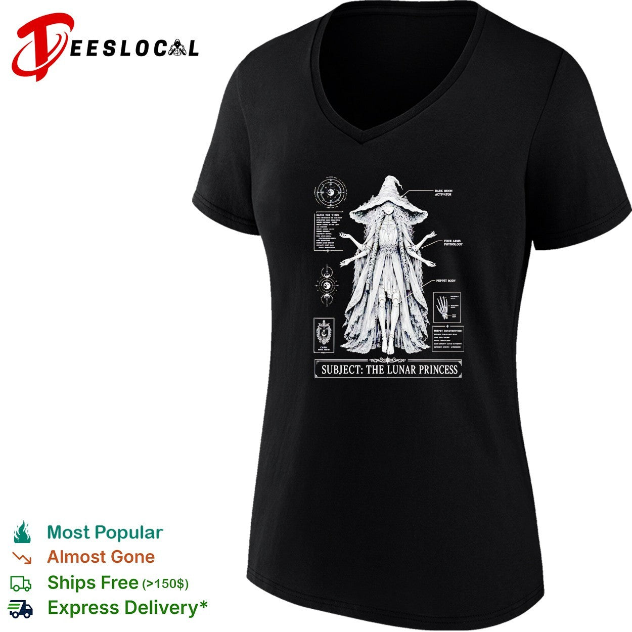 Subject the lunar princess schematic shirt