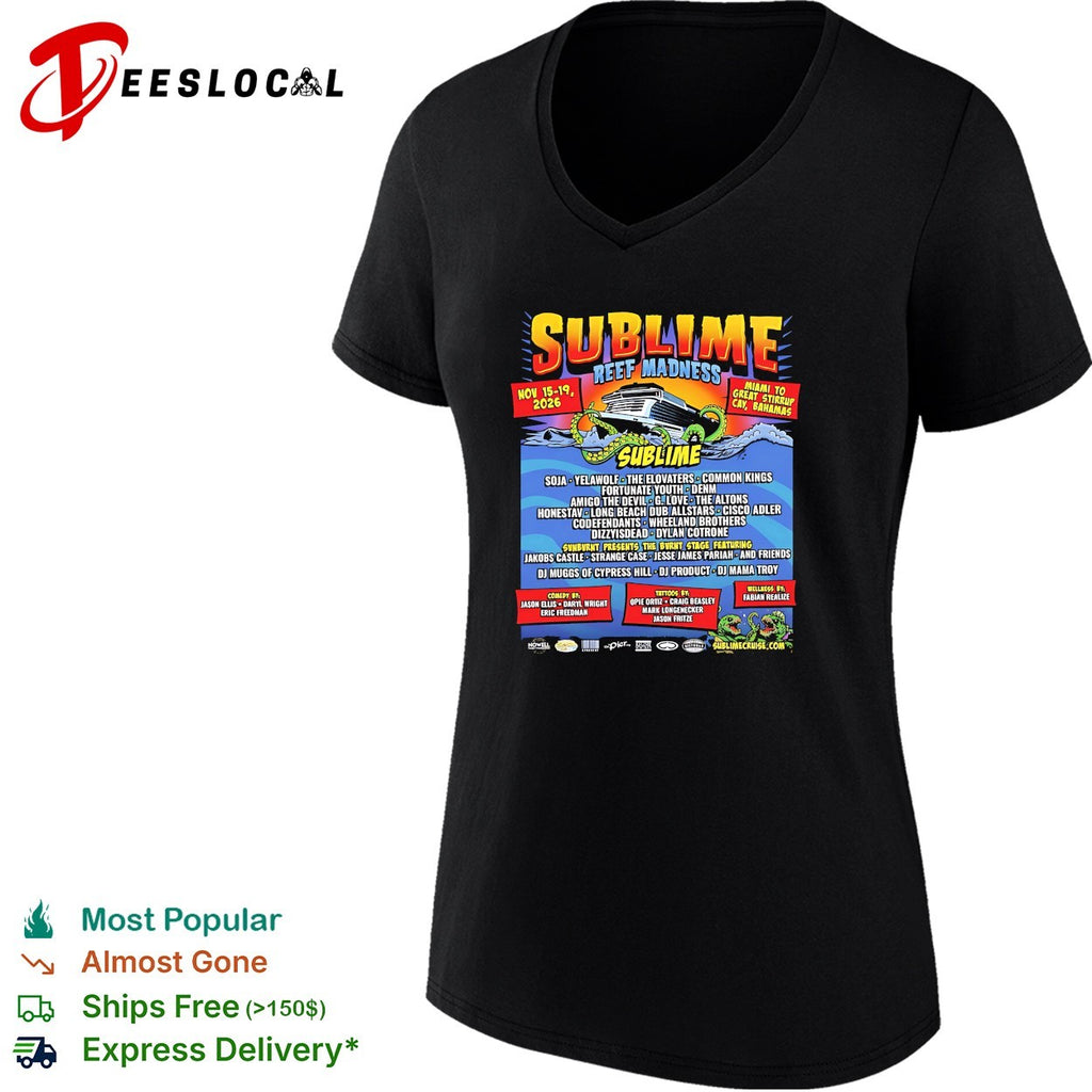 Sublime Reef Madness Nov 15 19 2026 Miami to Great Stirrup Cay Bahamas music shirt