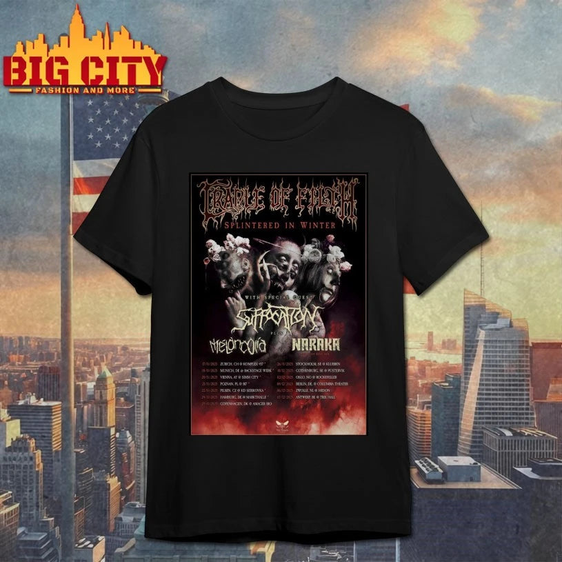 Suffocation Splintered In Winter Tour 2025 Poster shirt