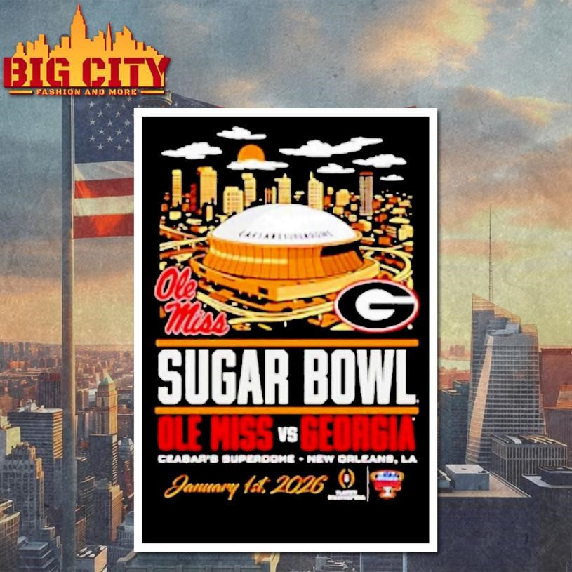 Sugar Bowl Ole Miss Vs Georgia Head To Head Stadium Shirt