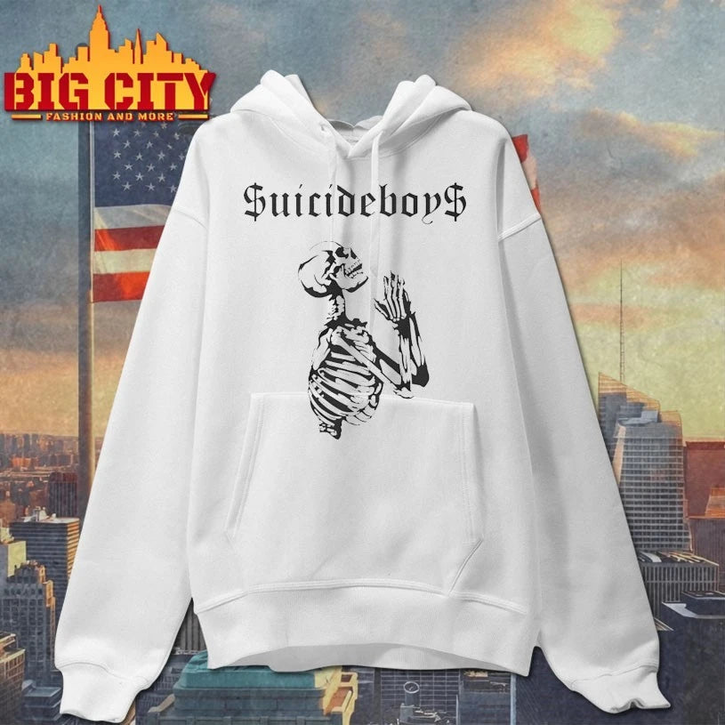 Suicideboys Merch Praying Skeleton shirt