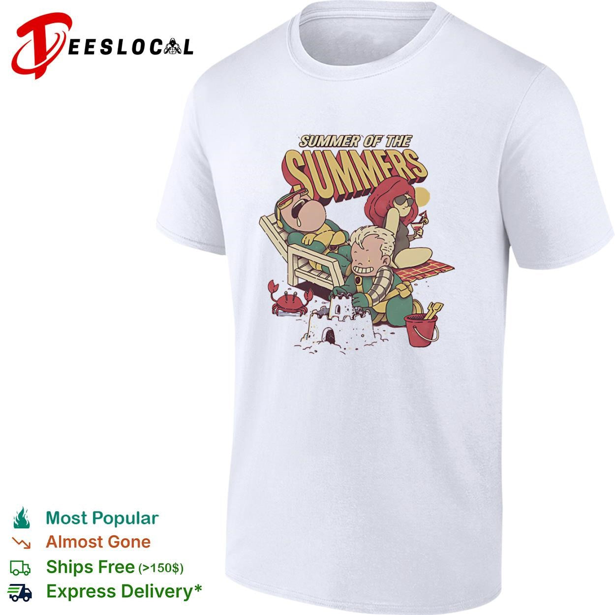 Summer of the Summers Cyclops Phoenix and Cable at the beach shirt