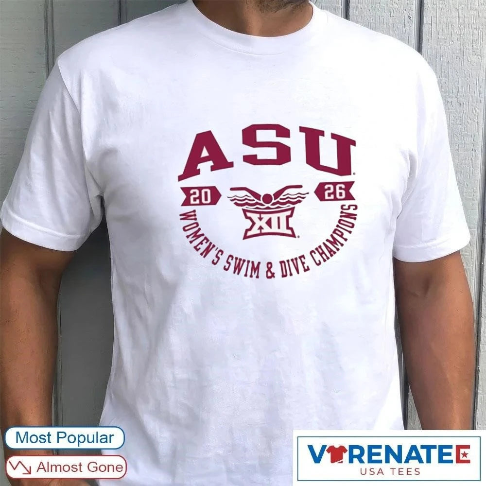 Summit Sportswear Arizona State Sun Devils Big 12 2026 Women’s Swim and Dive Champions shirt