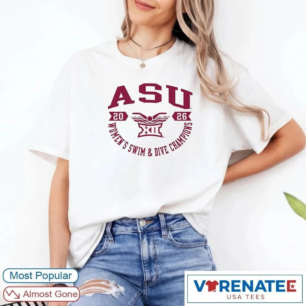 Summit Sportswear Arizona State Sun Devils Big 12 2026 Women’s Swim and Dive Champions shirt