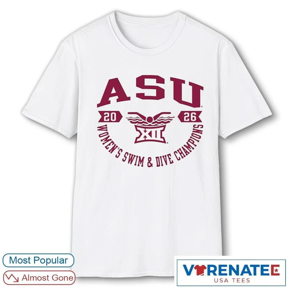 Summit Sportswear Arizona State Sun Devils Big 12 2026 Women’s Swim and Dive Champions shirt
