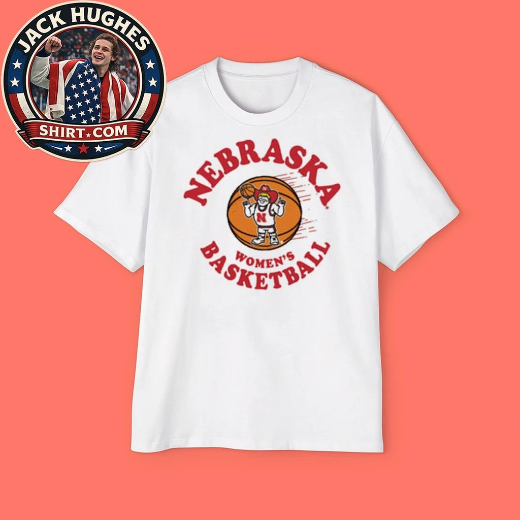 Summit Sportswear Nebraska Cornhuskers White Womens Basketball Herbie Shirt