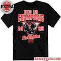 Summit Sportswear Texas Tech Red Raiders Youth Black 2025 Big 12 Football Champions HELMET Shirt