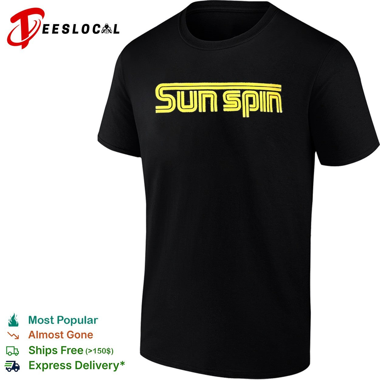 Sun Spin retro 70s shirt
