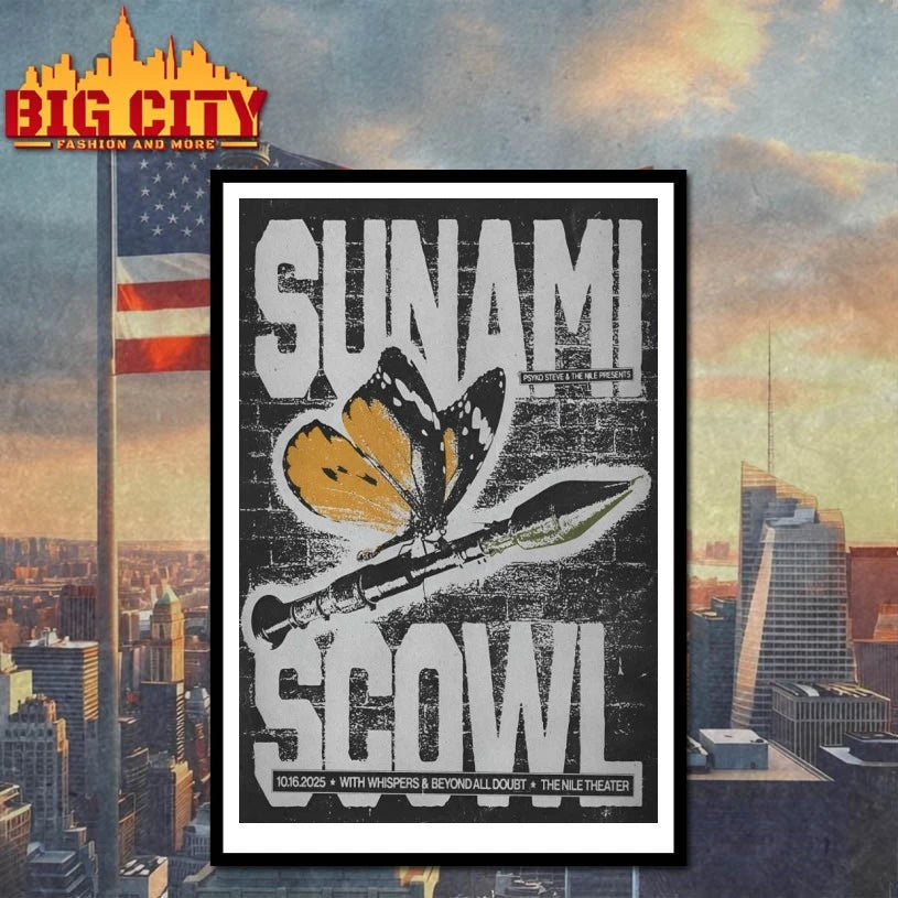 Sunami And Scowl At Nile Theater On Oct 16 2025 Poster Shirt