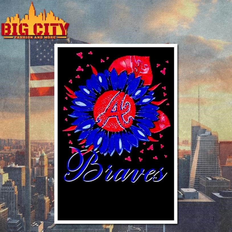 Sunflower X Atlanta Braves Baseball Logo Shirt