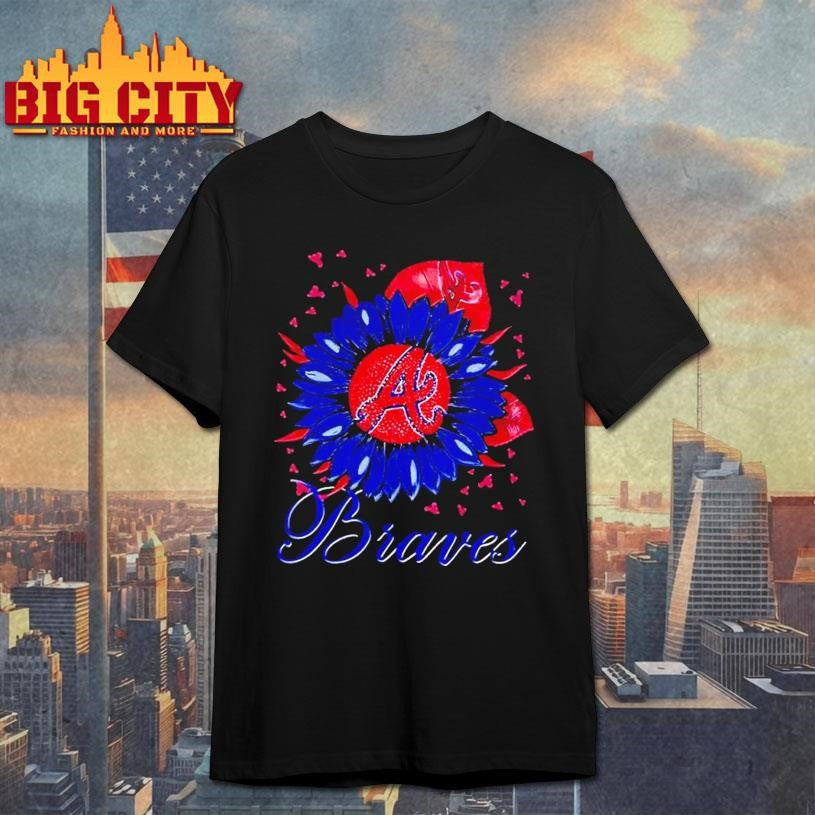 Sunflower X Atlanta Braves Baseball Logo Shirt