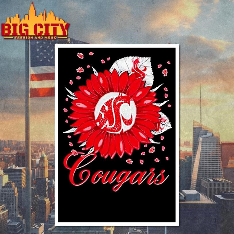 Sunflower X Washington State Cougars Football Logo Shirt