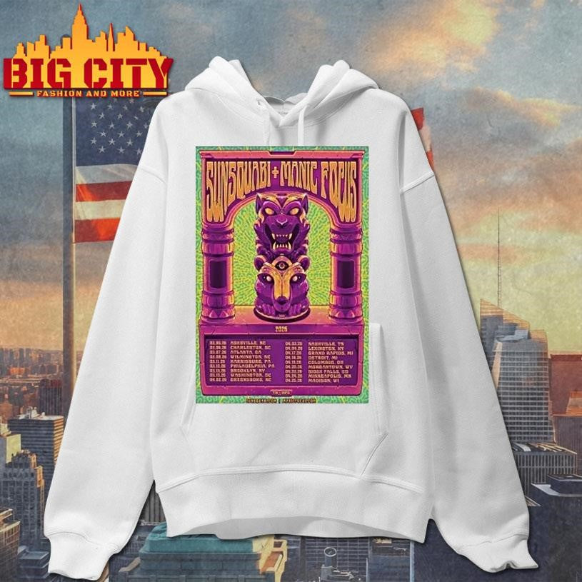 Sunsquabi And Manic Focus Tour 2026 Shirt