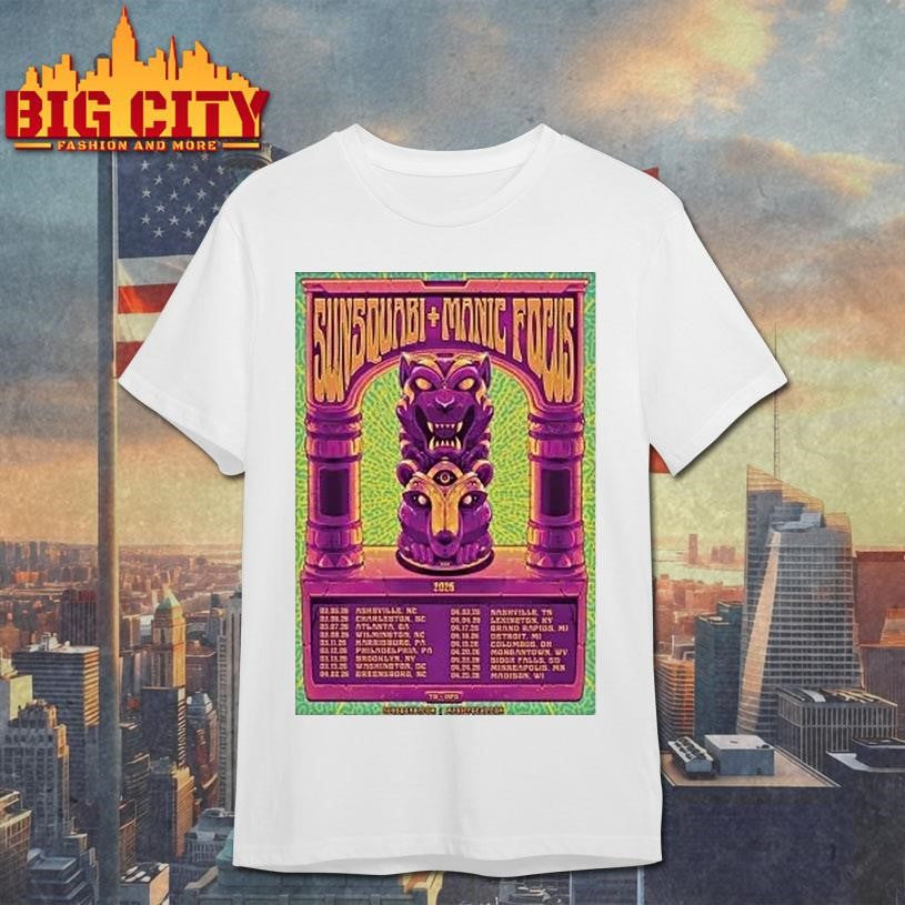 Sunsquabi And Manic Focus Tour 2026 Shirt