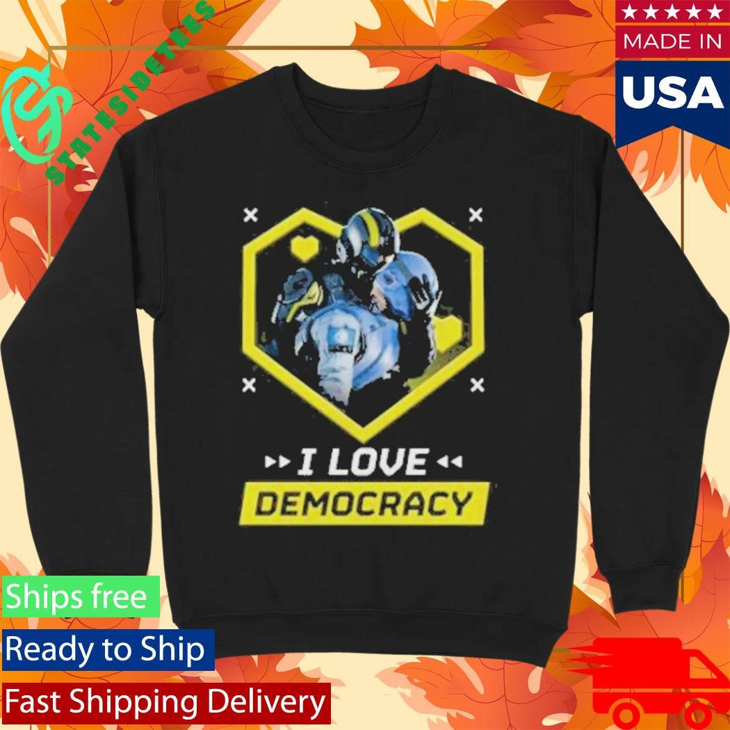 Super Earth Salute S.E.S I Love Democracy T-Shirt