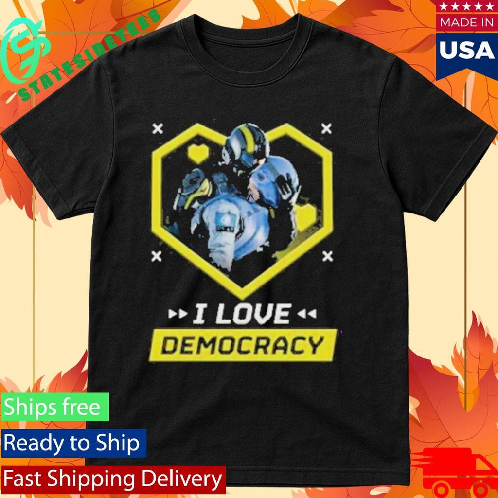 Super Earth Salute S.E.S I Love Democracy T-Shirt