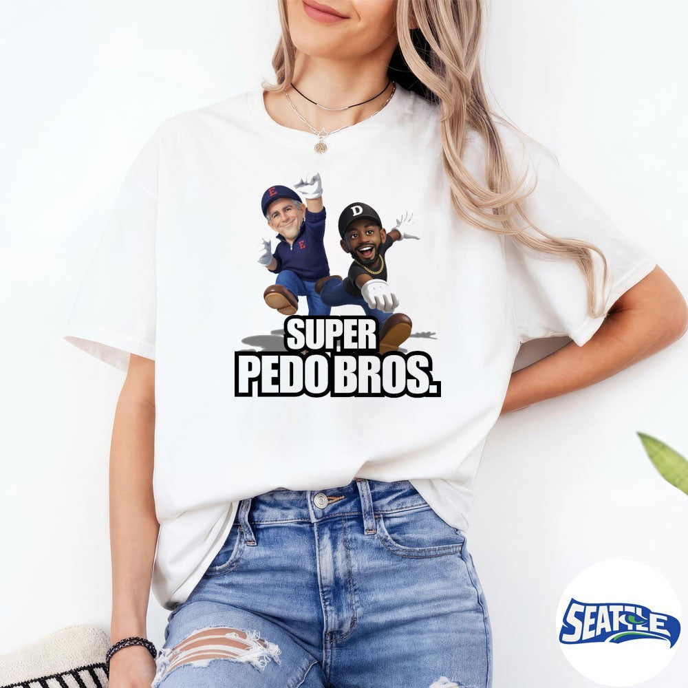 Super Pedo Bros Jeffrey Epstein and Sean Diddy Combs t-shirt