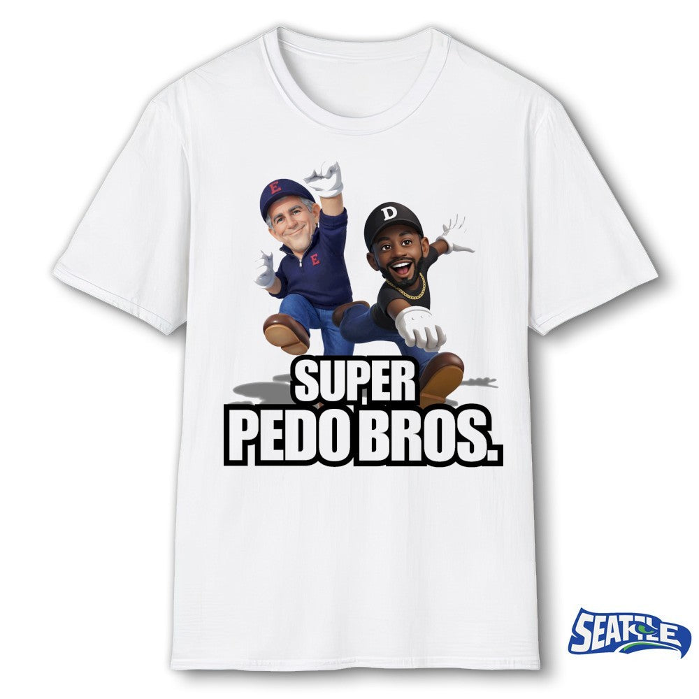 Super Pedo Bros Jeffrey Epstein and Sean Diddy Combs t-shirt