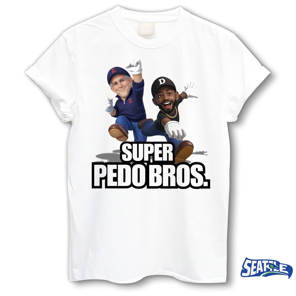 Super Pedo Bros Jeffrey Epstein and Sean Diddy Combs t-shirt