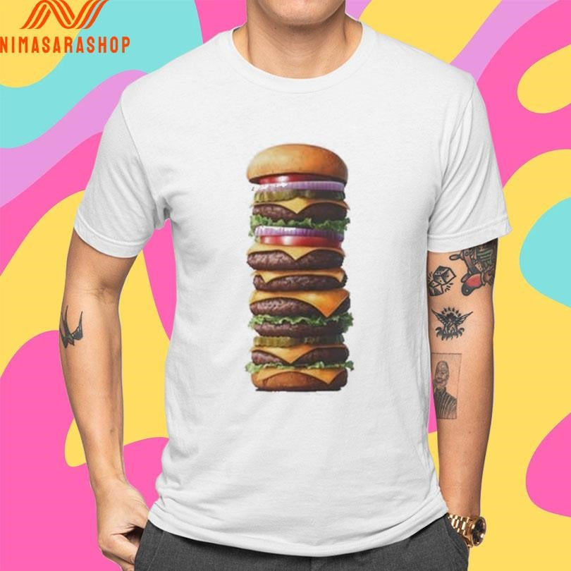 Super Stacked Cheeseburger Shirts