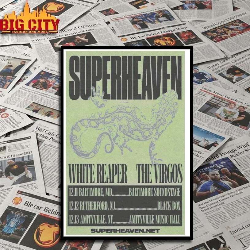 Superheaven Show Baltimore, Long Island 2025 Poster shirt