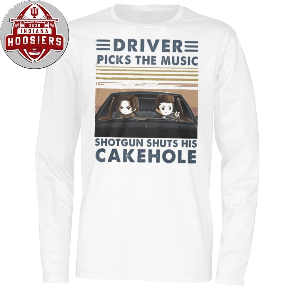 Supernatural Driver Picks The Music Shotgun Shuts His Cakehole T-Shirt