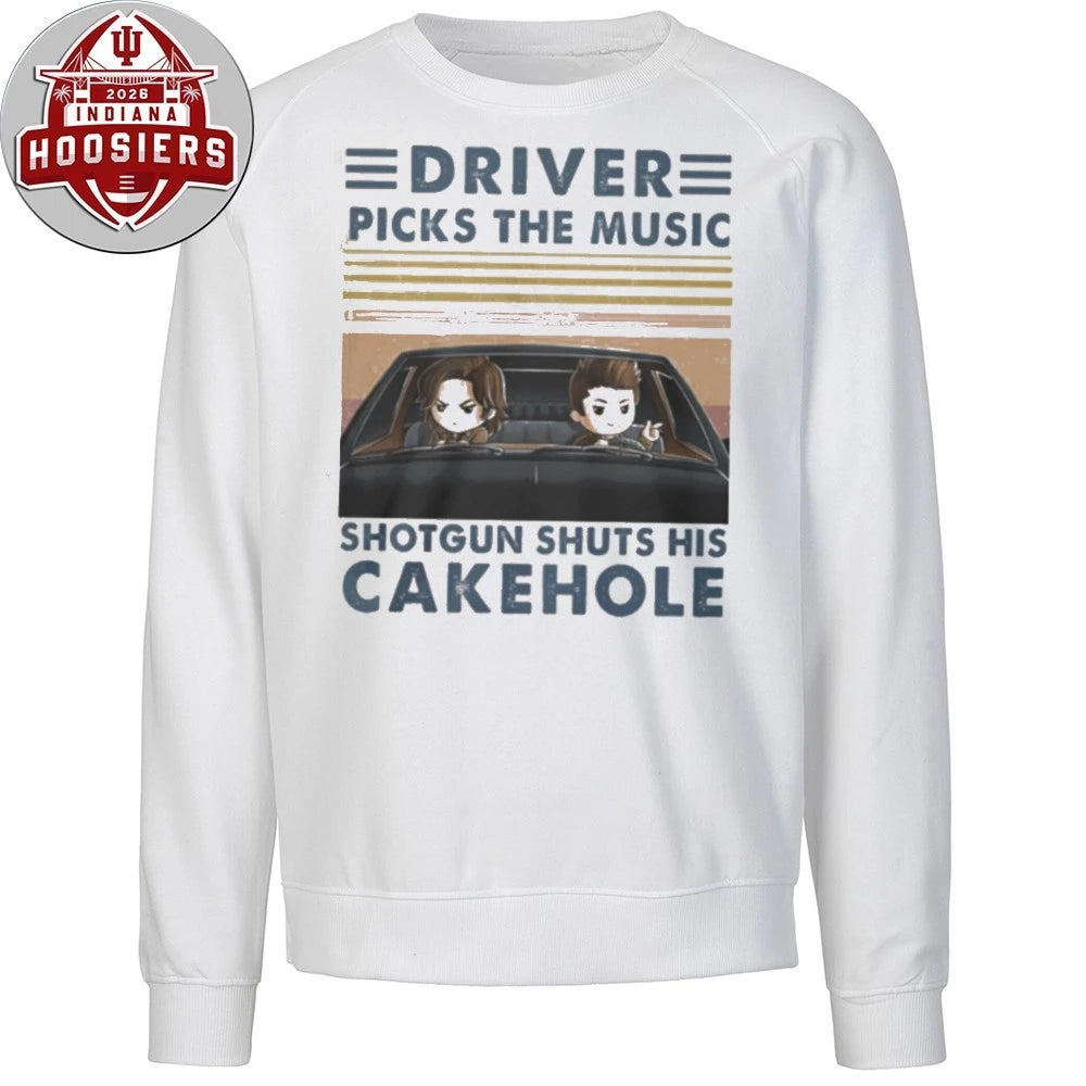 Supernatural Driver Picks The Music Shotgun Shuts His Cakehole T-Shirt