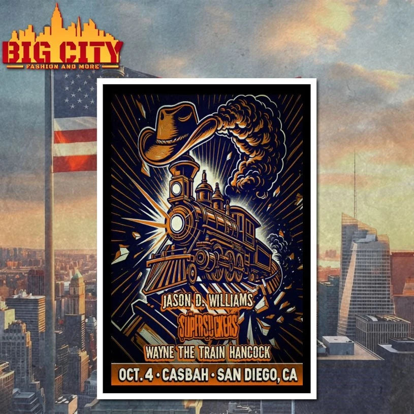 Supersuckers Oct 4 2025 Casbah In San Diego CA Poster shirt