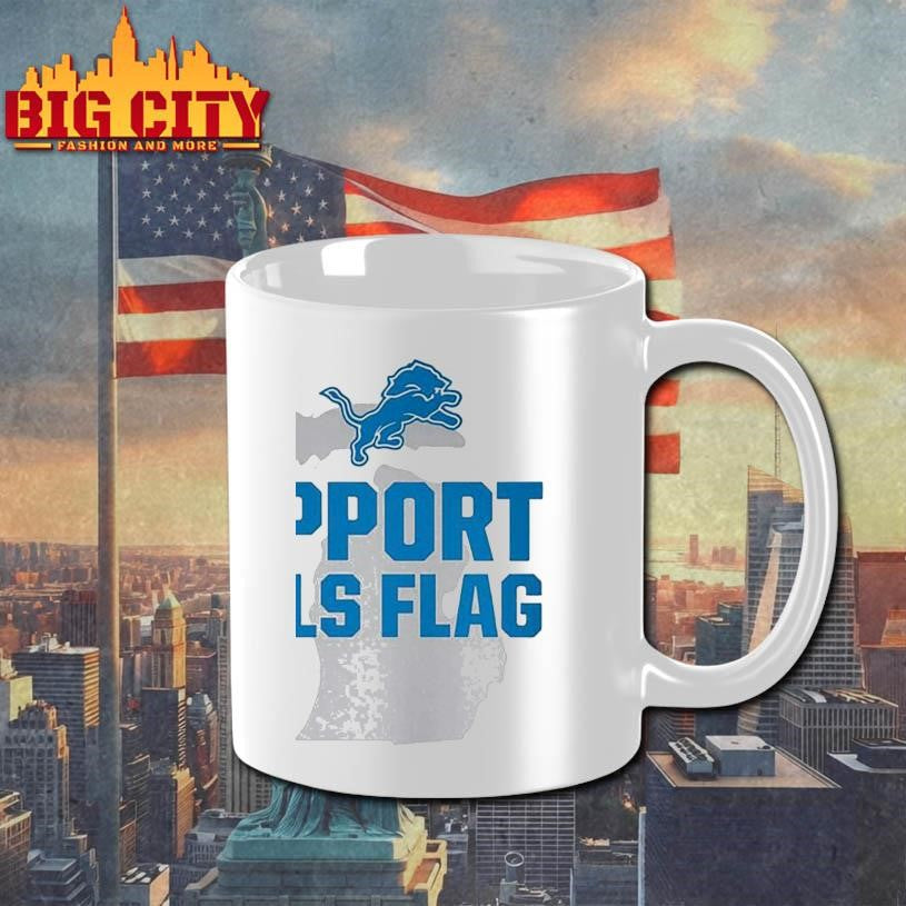 Support Girls Flag Detroit Lions Shirt