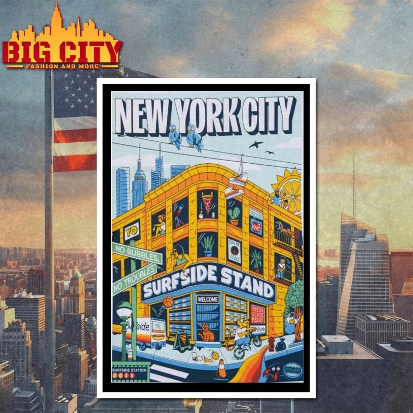 Surfside Stand 2025 New York City Poster Shirt